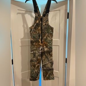 Boys Insulated Camo Bibs/Overalls